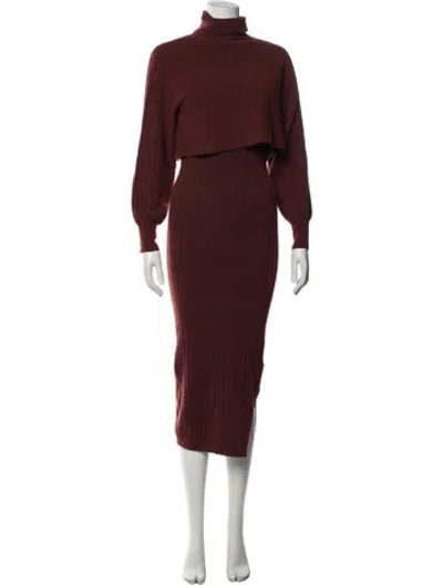 Pre-owned Allsaints Wool Dress Set In Red