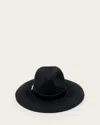 Allsaints Wool Fae Wool Fedora In Black
