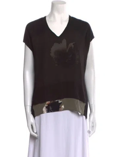 Pre-owned Allsaints Wool Graphic Print Sweater In Black