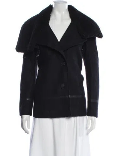 Pre-owned Allsaints Wool Jacket In Blue