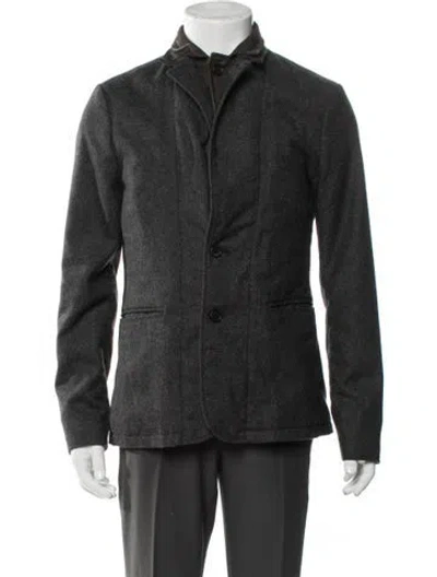 Pre-owned Allsaints Wool Jacket In Gray