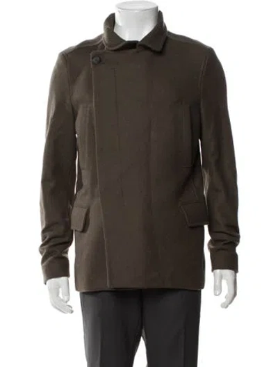 Pre-owned Allsaints Wool Jacket In Green