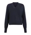 Allsaints Julieana Merino Wool Sweater In Blue