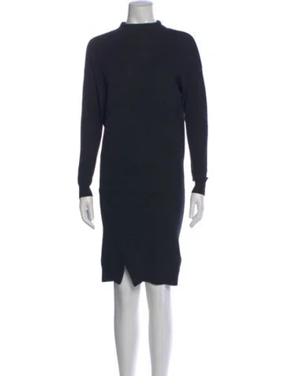 Pre-owned Allsaints Wool Knee-length Dress In Black