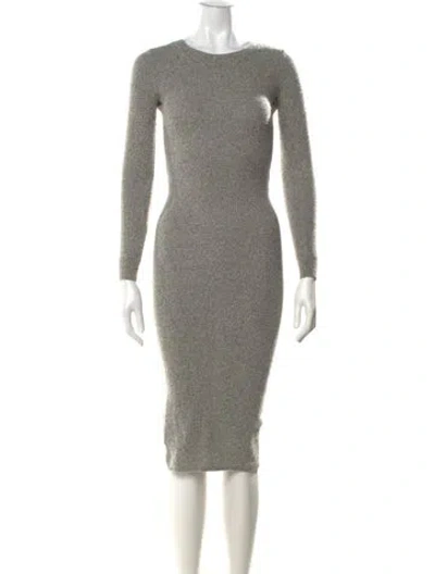 Pre-owned Allsaints Wool Knee-length Dress In Gray