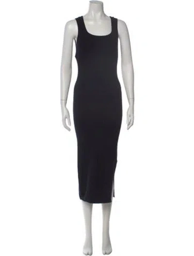 Pre-owned Allsaints Wool Midi Length Dress In Black