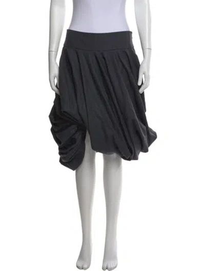 Pre-owned Allsaints Wool Midi Length Skirt In Gray