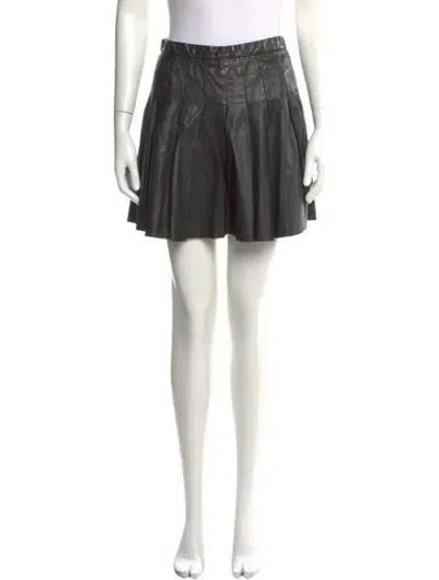 Pre-owned Allsaints Wool Mini Skirt In Multicolor