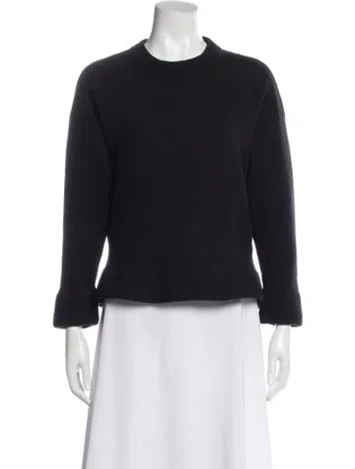 Pre-owned Allsaints Wool Mock Neck Sweater In Black