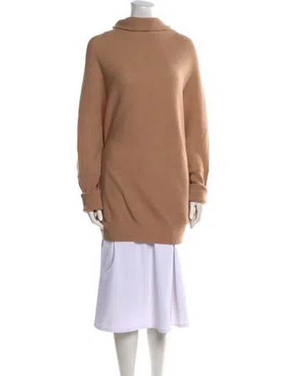 Pre-owned Allsaints Wool Mock Neck Sweater In Neutral