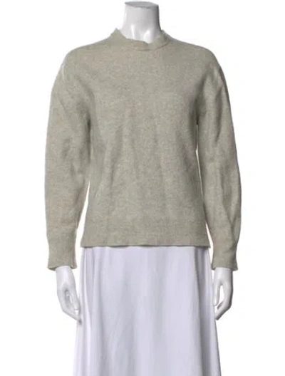 Pre-owned Allsaints Wool Mock Neck Sweater In Neutrals