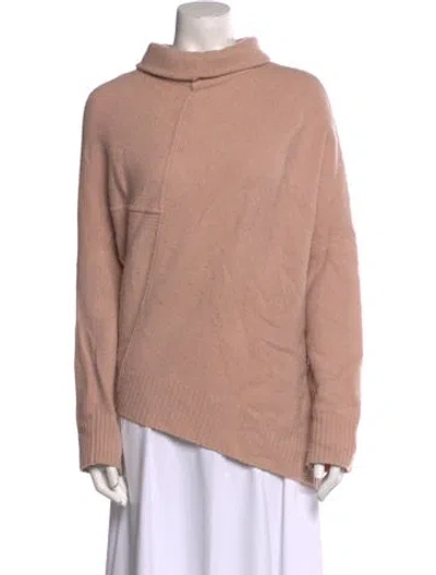 Pre-owned Allsaints Wool Mock Neck Sweater In Pink