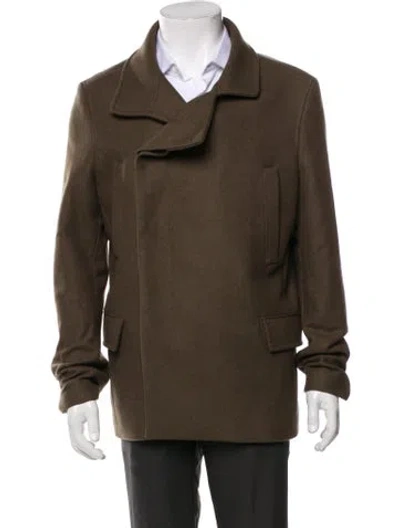 Pre-owned Allsaints Wool Moto Jacket In Neutral