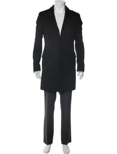 Pre-owned Allsaints Wool Overcoat In Gray