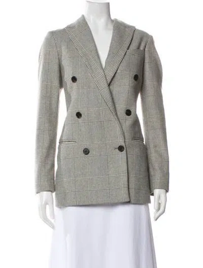 Pre-owned Allsaints Wool Patterned Blazer In Multi