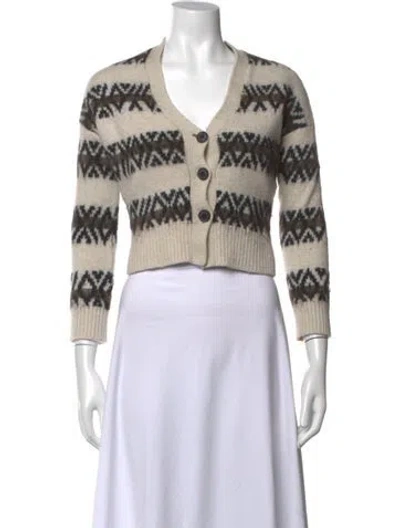 Pre-owned Allsaints Wool Patterned Sweater In Neutral