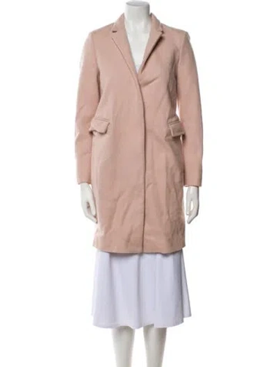 Pre-owned Allsaints Wool Peacoat In Brown