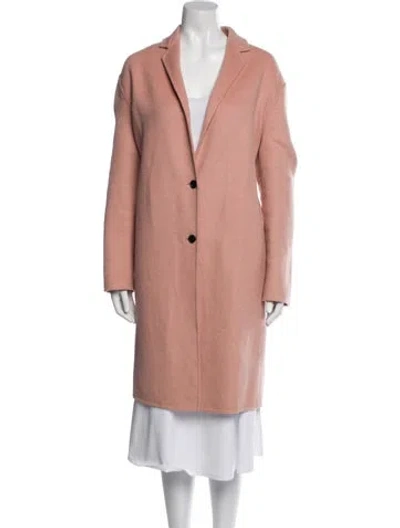 Pre-owned Allsaints Wool Peacoat In Pink