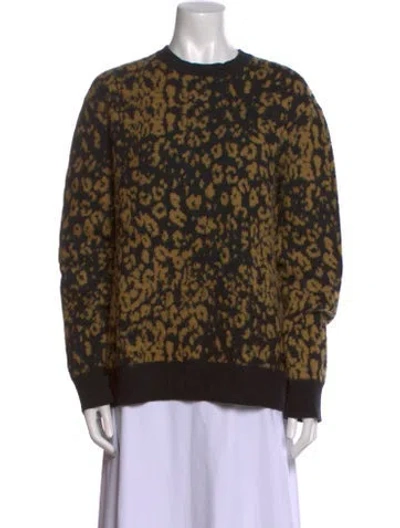 Pre-owned Allsaints Wool Printed Sweater In Black
