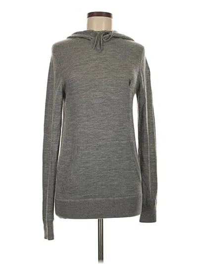 Pre-owned Allsaints Wool Pullover Sweater In Gray