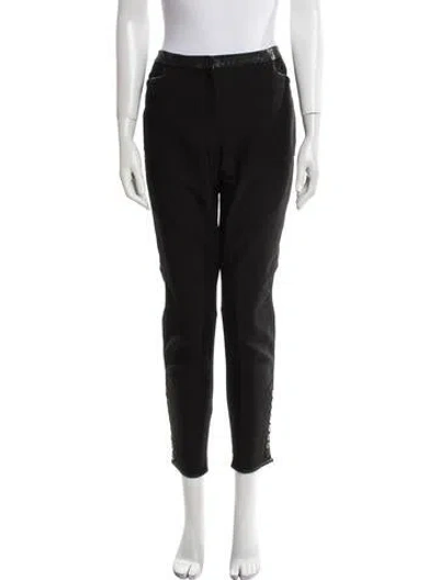 Pre-owned Allsaints Wool Skinny Leg Pants In Black