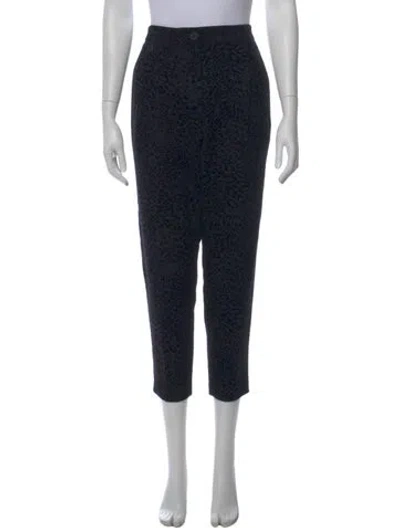 Pre-owned Allsaints Wool Straight Leg Pants In Black