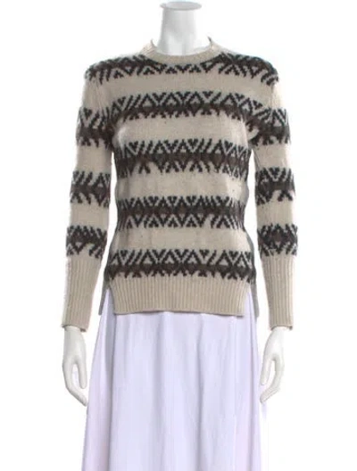 Pre-owned Allsaints Wool Striped Sweater In Gray