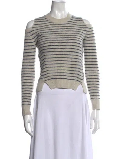 Pre-owned Allsaints Wool Striped Sweater In Neutrals