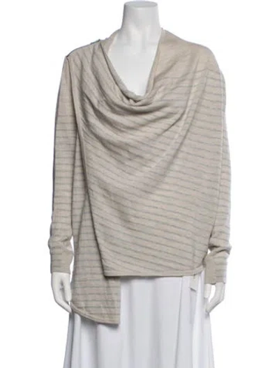 Pre-owned Allsaints Wool Striped Sweater In Neutrals
