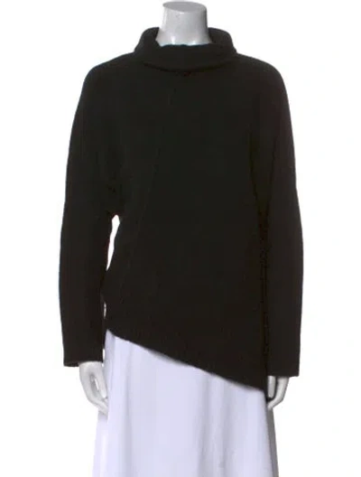 Pre-owned Allsaints Wool Turtleneck Sweater In Black