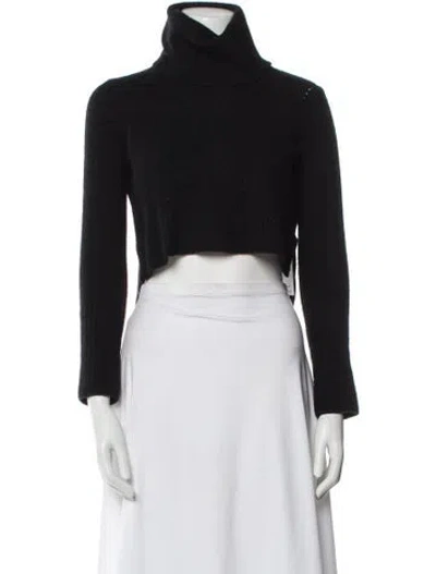 Pre-owned Allsaints Wool Turtleneck Sweater In Black
