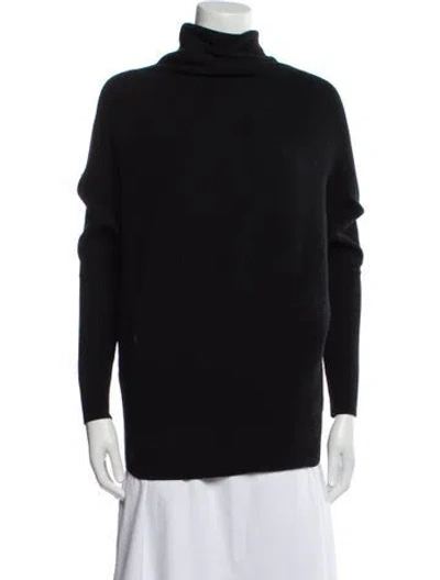 Pre-owned Allsaints Wool Turtleneck Sweater In Black