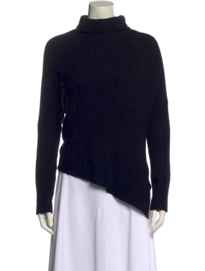 Pre-owned Allsaints Wool Turtleneck Sweater In Black