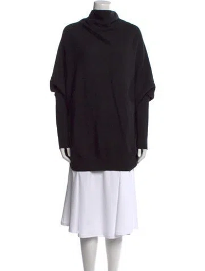 Pre-owned Allsaints Wool Turtleneck Sweater In Black