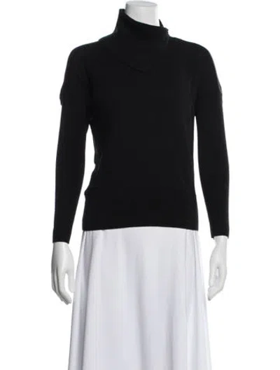 Pre-owned Allsaints Wool Turtleneck Sweater In Black