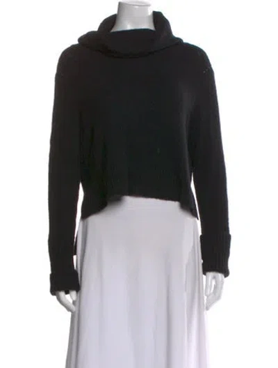 Pre-owned Allsaints Wool Turtleneck Sweater In Black