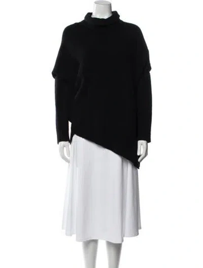 Pre-owned Allsaints Wool Turtleneck Sweater In Black