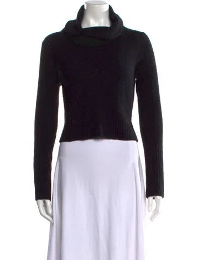 Pre-owned Allsaints Wool Turtleneck Sweater In Black