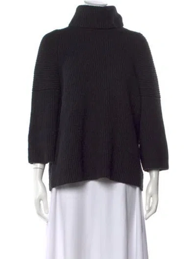 Pre-owned Allsaints Wool Turtleneck Sweater In Black