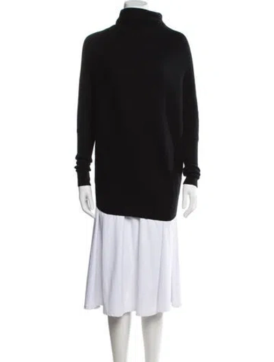 Pre-owned Allsaints Wool Turtleneck Sweater In Black