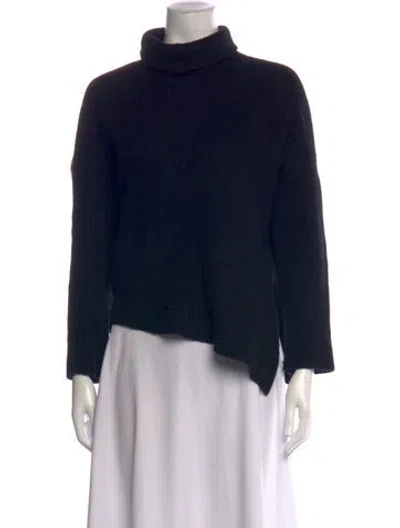 Pre-owned Allsaints Wool Turtleneck Sweater In Black