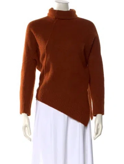 Pre-owned Allsaints Wool Turtleneck Sweater In Brown