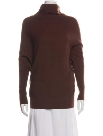 Pre-owned Allsaints Wool Turtleneck Sweater In Brown