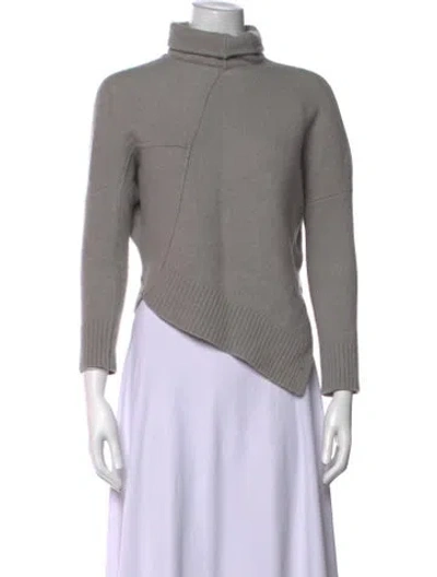 Pre-owned Allsaints Wool Turtleneck Sweater In Grey