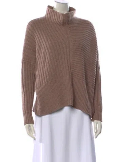 Pre-owned Allsaints Wool Turtleneck Sweater In Neutral