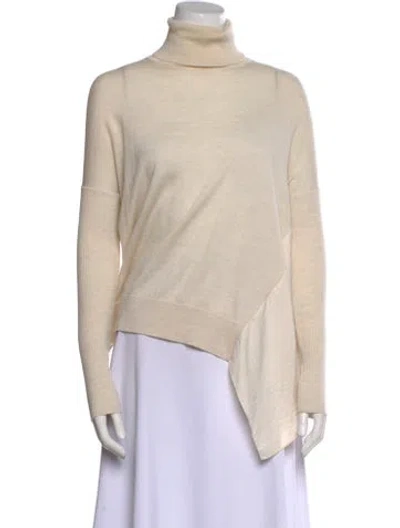 Pre-owned Allsaints Wool Turtleneck Sweater In Neutral