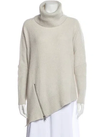 Pre-owned Allsaints Wool Turtleneck Sweater In Neutral