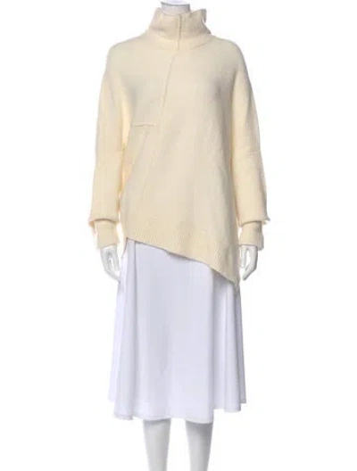 Pre-owned Allsaints Wool Turtleneck Sweater In Neutral