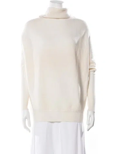 Pre-owned Allsaints Wool Turtleneck Sweater In Neutral