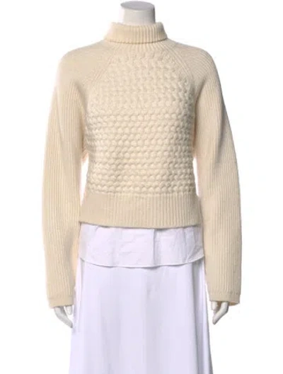 Pre-owned Allsaints Wool Turtleneck Sweater In Neutrals